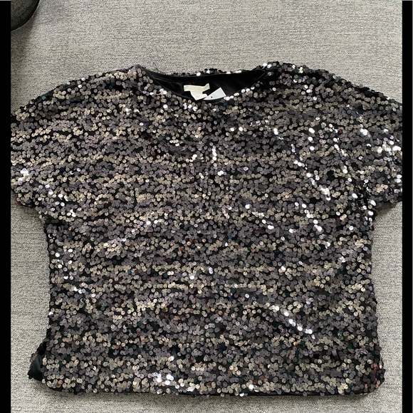 Black sequin top - Picture 1 of 1